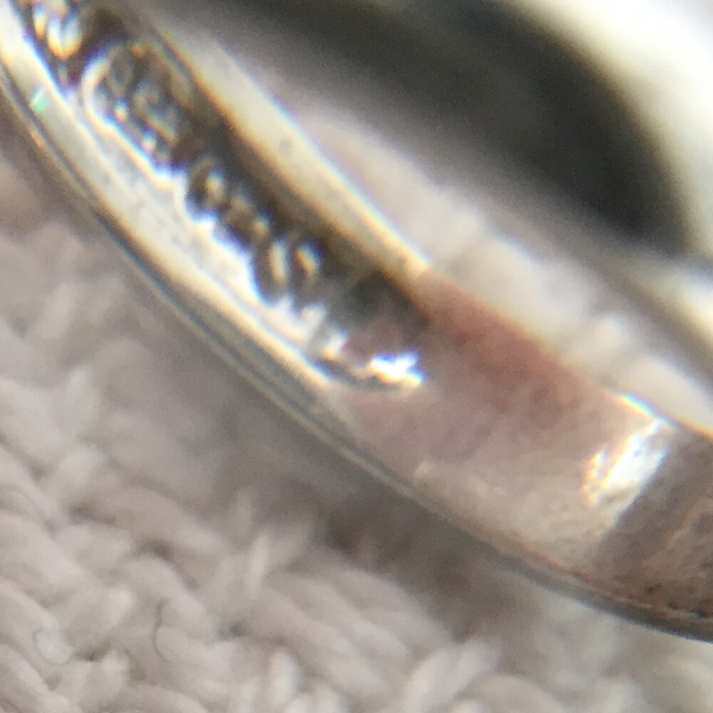 Sterling Silver Heart Solitaire Ring Simulated Di… - image 8